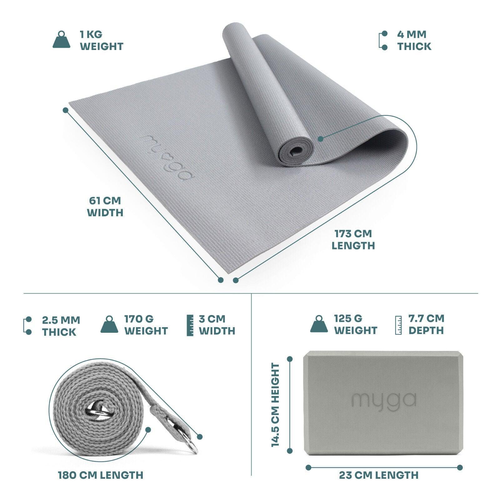 Yoga Equipment for Beginners - Yoga Starter Set Yoga Mat, 2 Yoga Blocks and Yoga Strap Yoga & Pilates Blocks - Tophatter Daily Deals