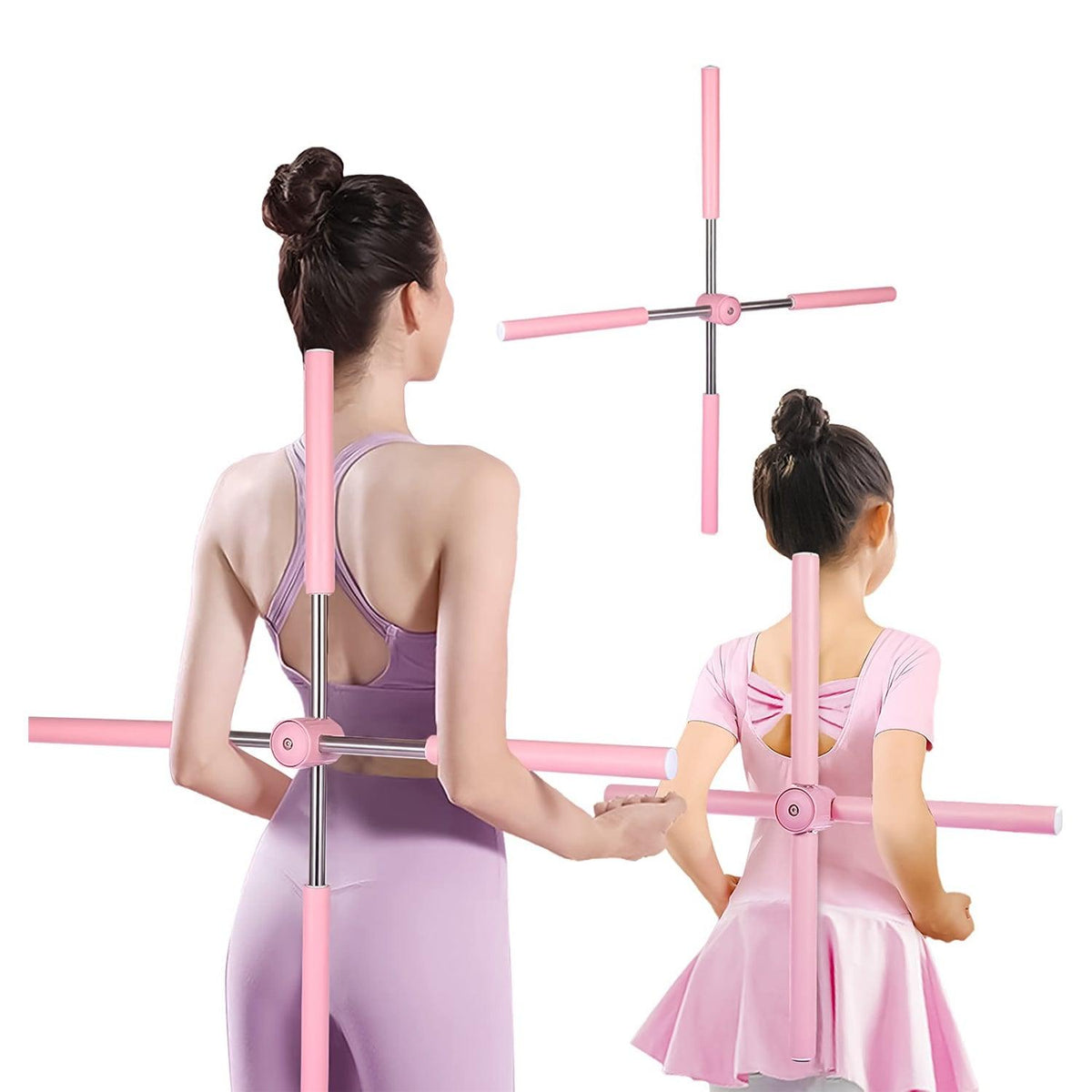 Posture Corrector Stick - Yoga Sticks Stretching Tool, Cross Stick Standing Posture Corrector, Exercise Stick Home Fitness Equipment Open Shoulders Yoga - Tophatter Daily Deals