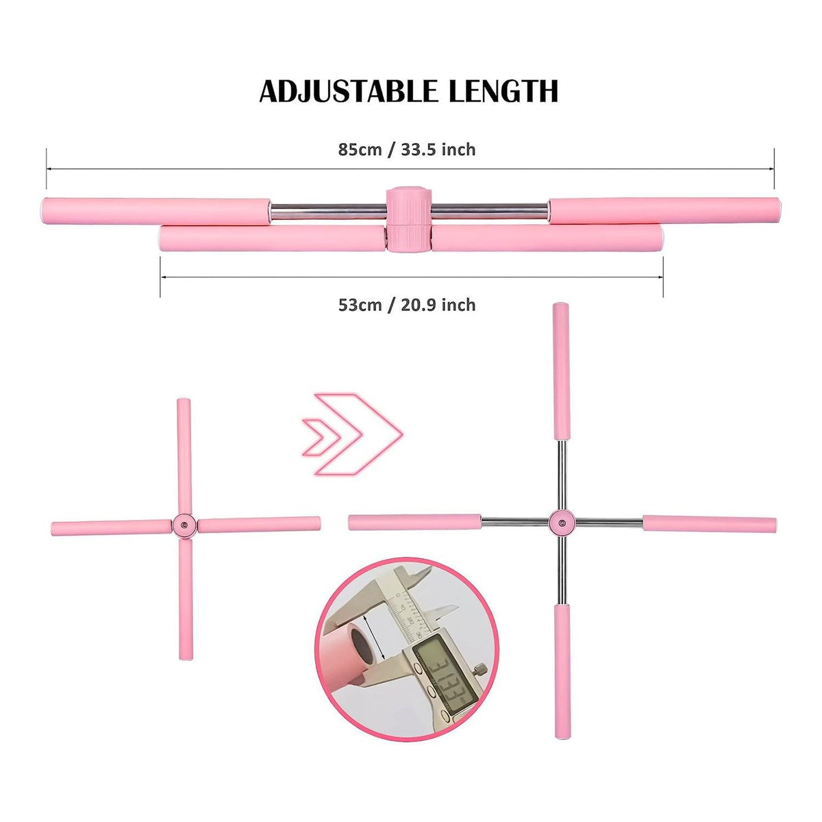 Posture Corrector Stick - Yoga Sticks Stretching Tool, Cross Stick Standing Posture Corrector, Exercise Stick Home Fitness Equipment Open Shoulders Yoga - Tophatter Daily Deals