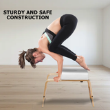 Feet Up Yoga Stool - Yoga Headstand Bench Exercise Inversion Stool Workbench Upside Down Chair Yoga - Tophatter Daily Deals
