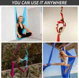 Aerial Yoga Hammock - Silks Yoga Swing Set 11 Yards Long Aerial Flying Kit Yoga Product - Tophatter Daily Deals