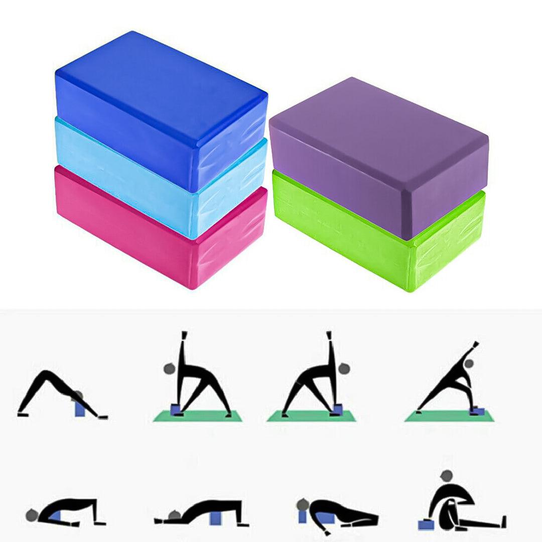 Best Yoga Blocks UK - 1/2pcs Pilates Workouts Eva Brick Foam Fitness Exercise Apparel & Accessories - Tophatter Daily Deals
