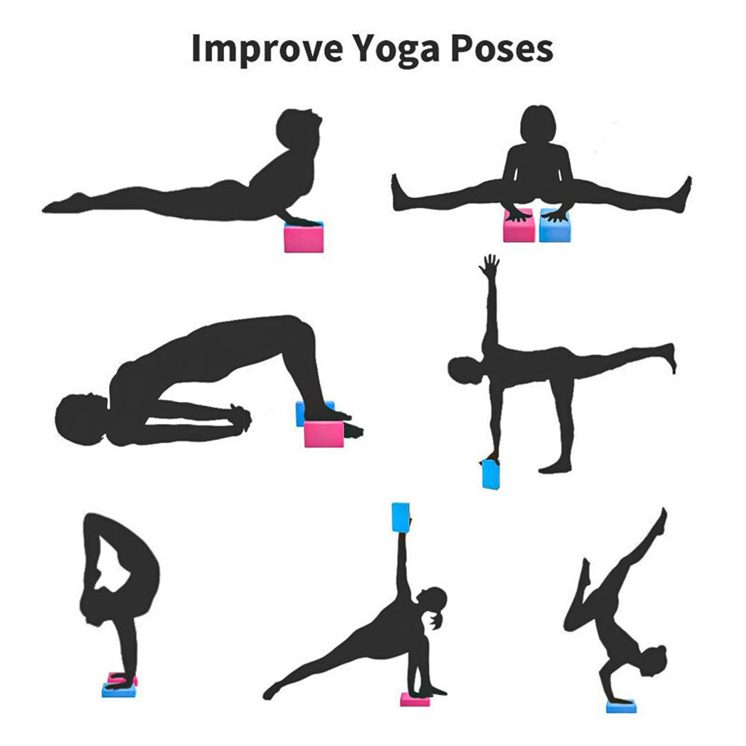Best Yoga Blocks UK - 1/2pcs Pilates Workouts Eva Brick Foam Fitness Exercise Apparel & Accessories - Tophatter Daily Deals