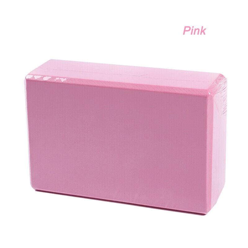 Best Yoga Blocks UK - 1/2pcs Pilates Workouts Eva Brick Foam Fitness Exercise Pink*1 Apparel & Accessories - Tophatter Daily Deals