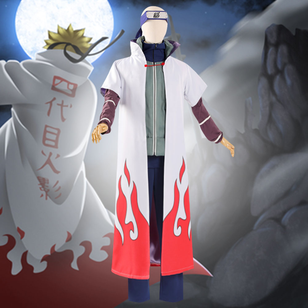Yondaime 4th Hokage Minato Namikaze from Naruto Only Coat Halloween Cosplay Costume Costume - Tophatter Daily Deals