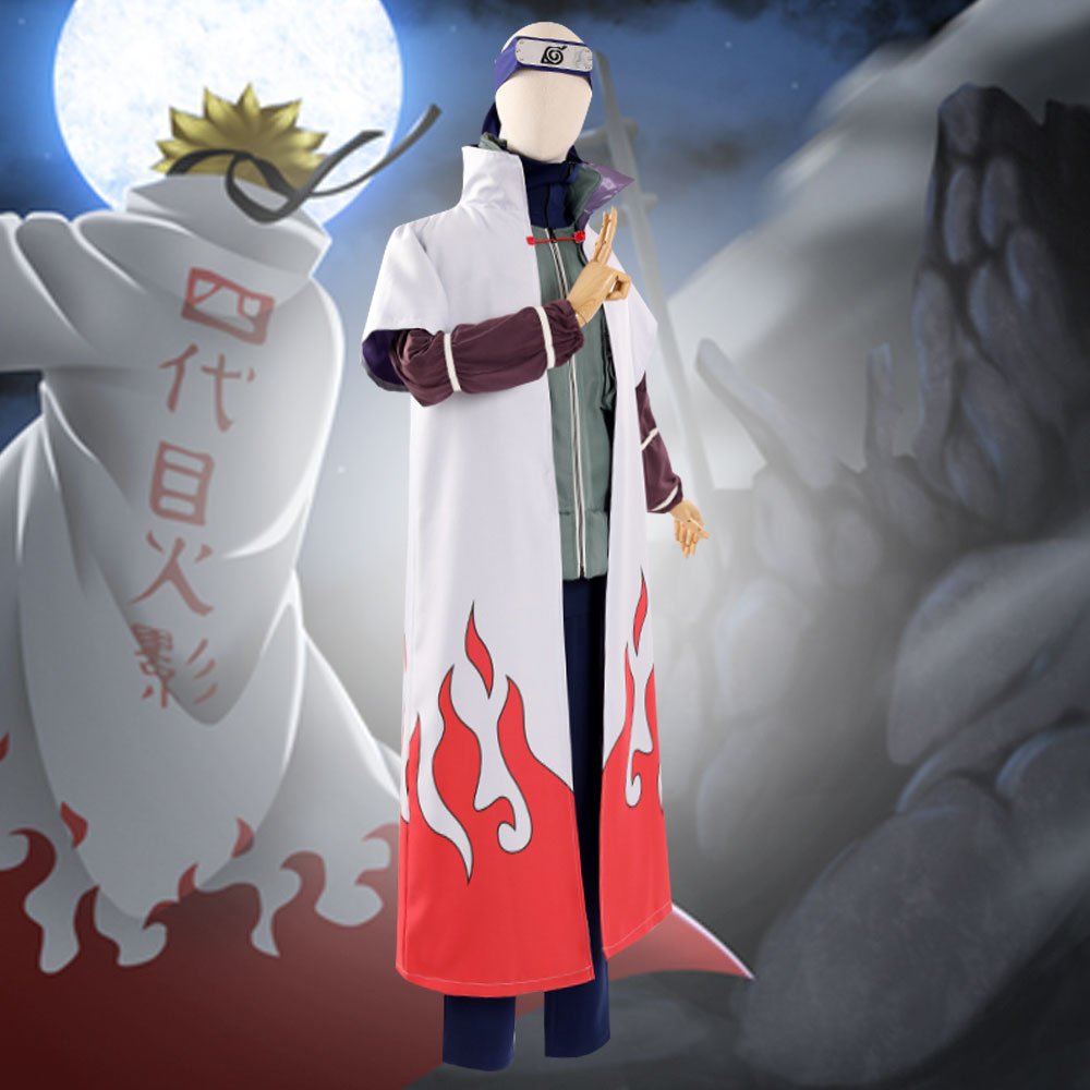 Yondaime 4th Hokage Minato Namikaze from Naruto Only Coat Halloween Cosplay Costume Costume - Tophatter Daily Deals