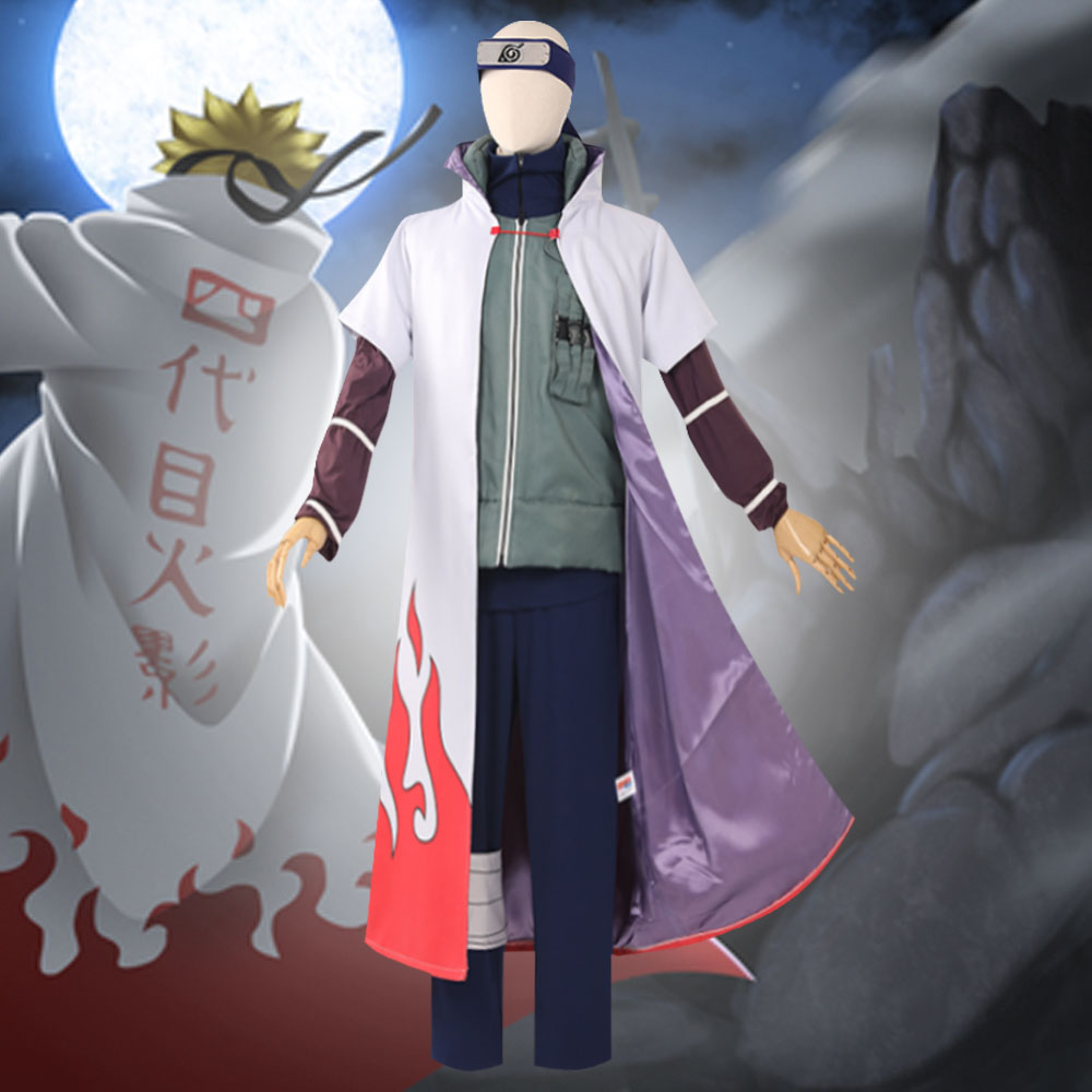 Yondaime 4th Hokage Minato Namikaze from Naruto Only Coat Halloween Cosplay Costume Costume - Tophatter Daily Deals
