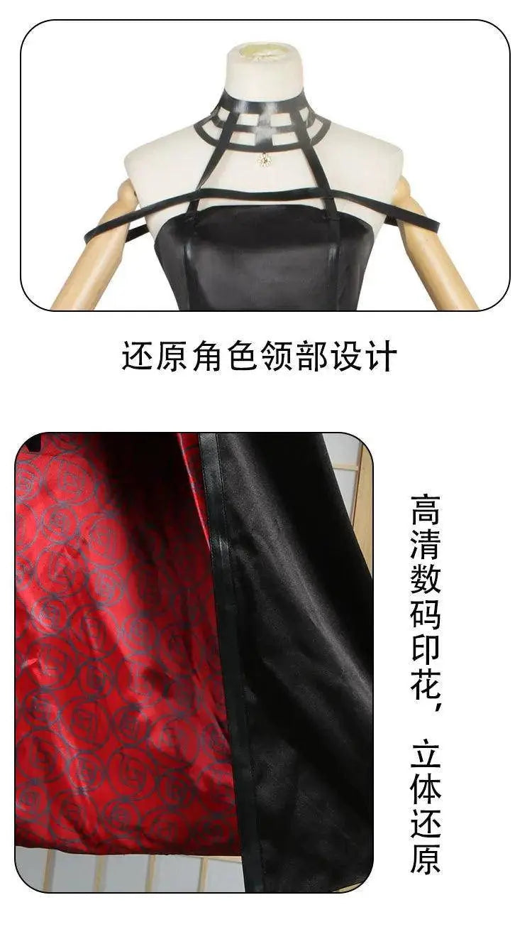 Yor Forger Cosplay costume Headband Elastic Thigh Stockings Tights Highs Wig Earrings Yor Forger dress full set for Comic Con - Tophatter Daily Deals