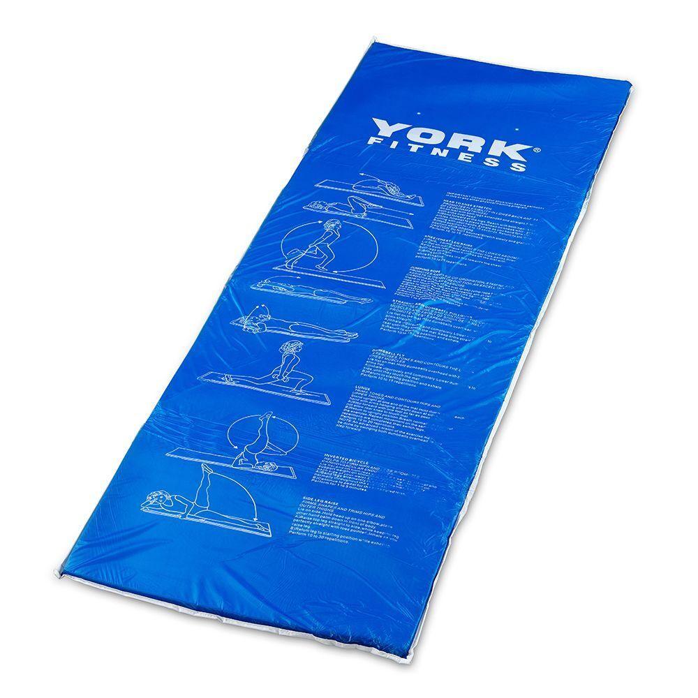Exercise Padded Mat - 20mm Extra Thick York Padded Exercise Mat Fitness Yoga Pilates Gym Workout Exercise & Fitness - Tophatter Daily Deals