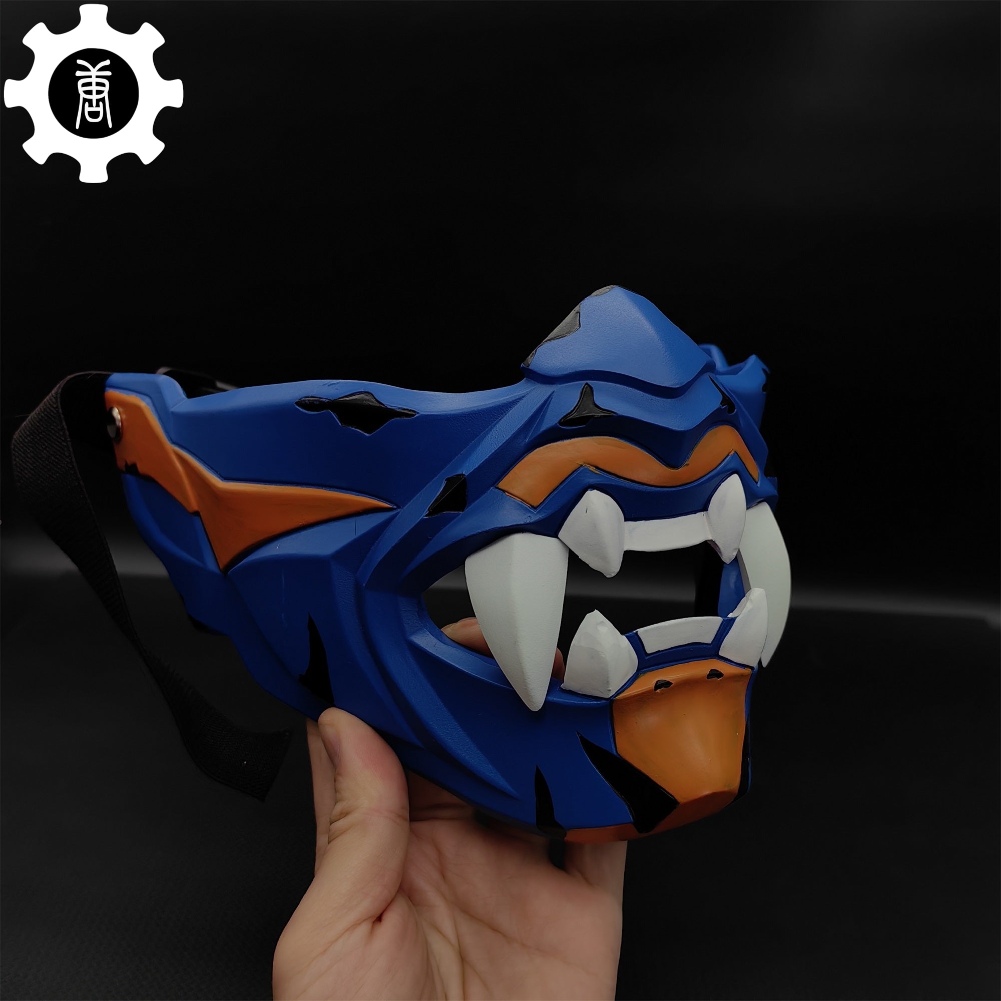 3D Printed Yoru Mask Duelist Half Face Mask Yoru Cosplay Prop - Tophatter Daily Deals
