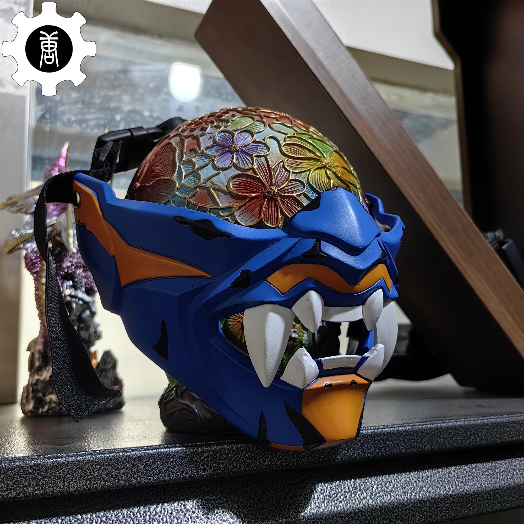 3D Printed Yoru Mask Duelist Half Face Mask Yoru Cosplay Prop - Tophatter Daily Deals