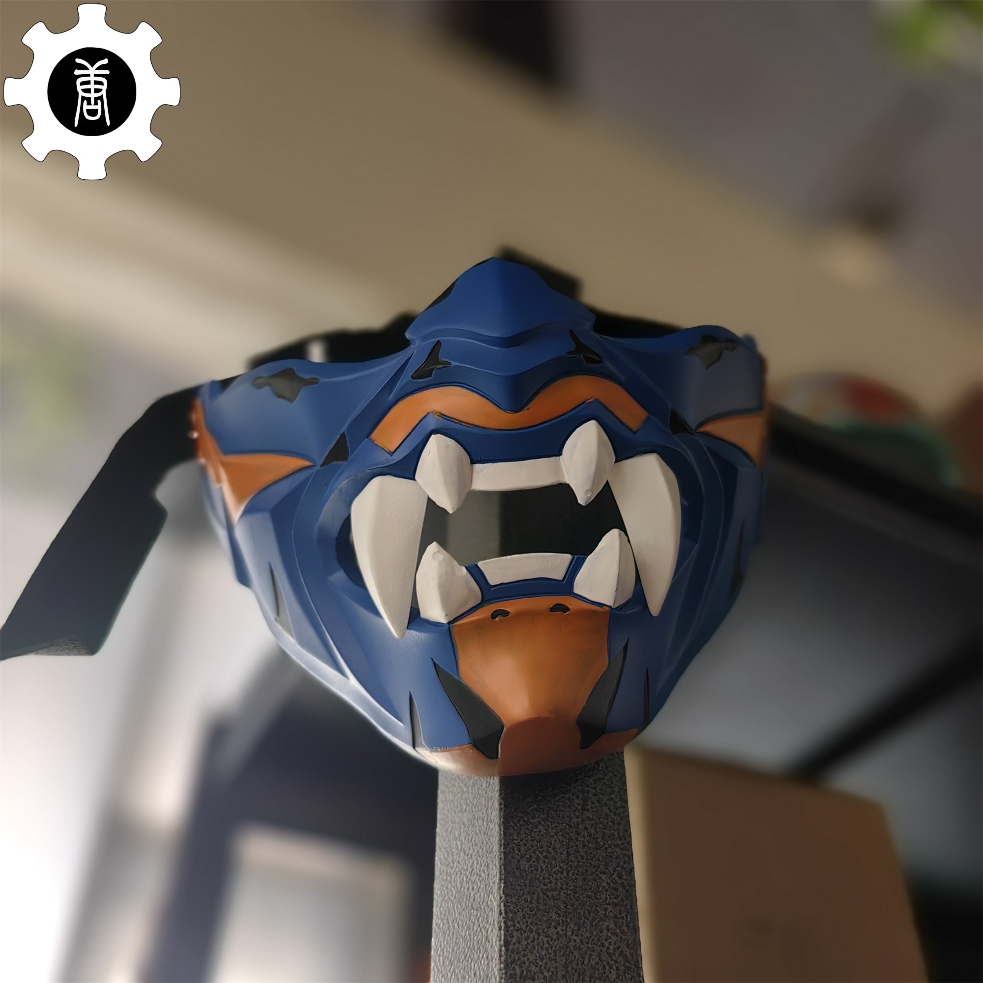 3D Printed Yoru Mask Duelist Half Face Mask Yoru Cosplay Prop - Tophatter Daily Deals