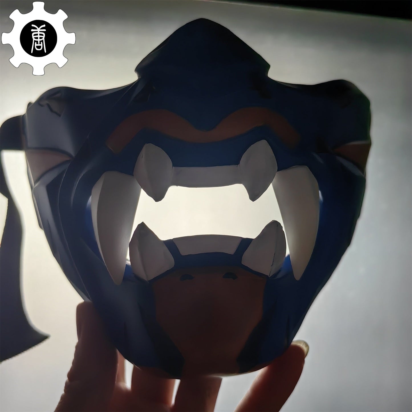 3D Printed Yoru Mask Duelist Half Face Mask Yoru Cosplay Prop - Tophatter Daily Deals