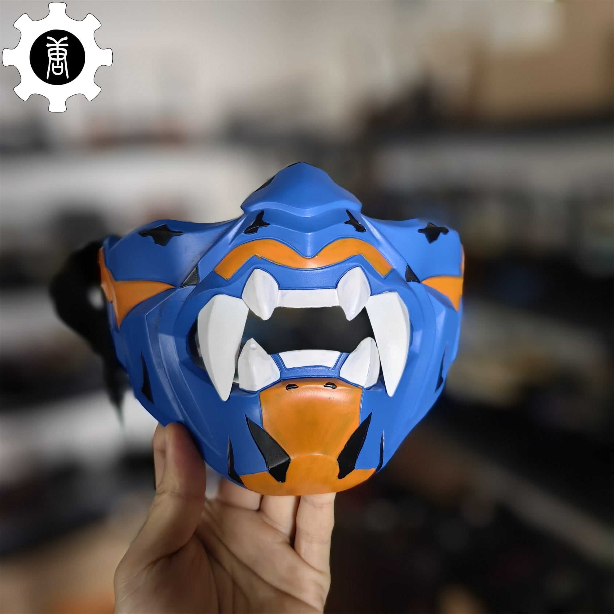 3D Printed Yoru Mask Duelist Half Face Mask Yoru Cosplay Prop - Tophatter Daily Deals