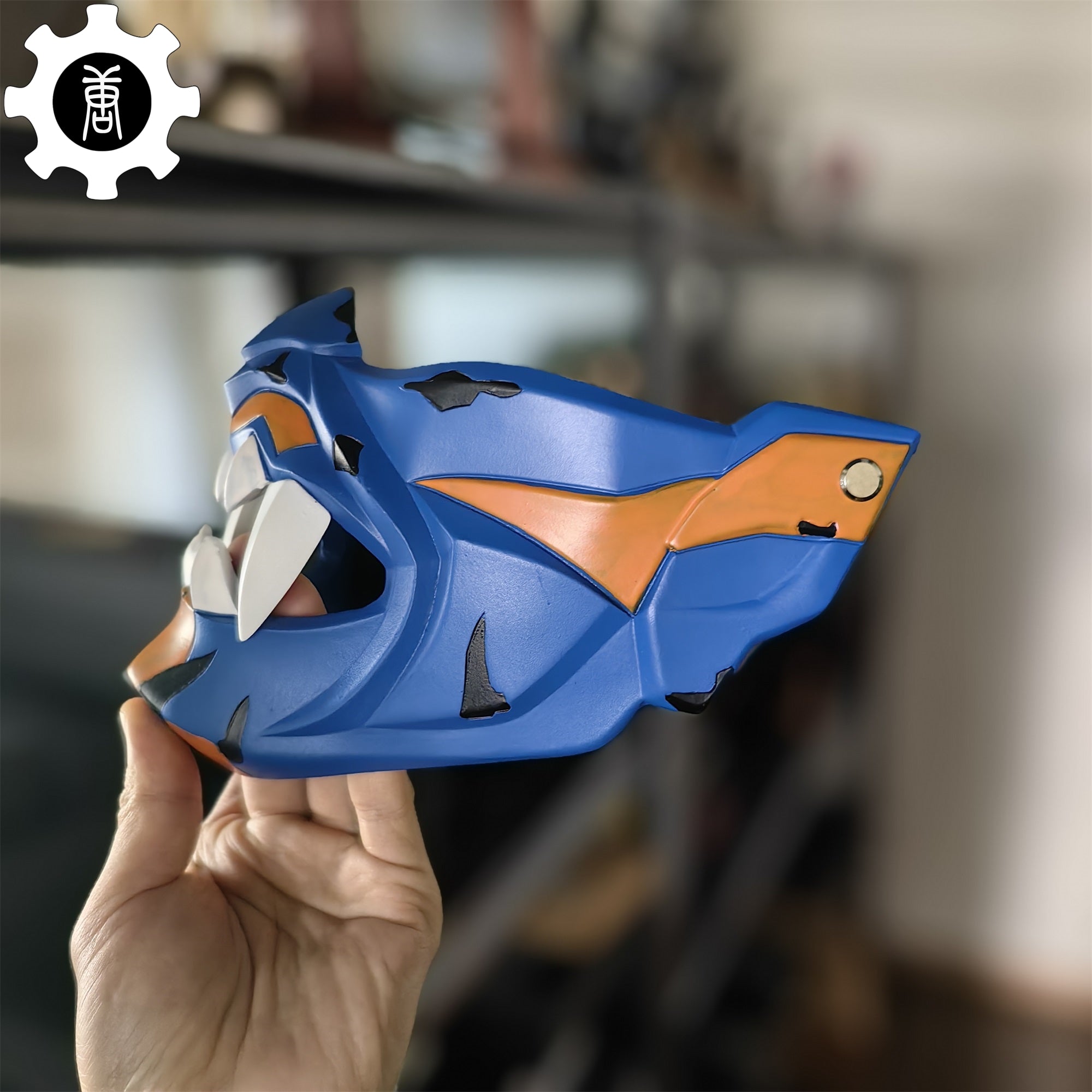 3D Printed Yoru Mask Duelist Half Face Mask Yoru Cosplay Prop - Tophatter Daily Deals