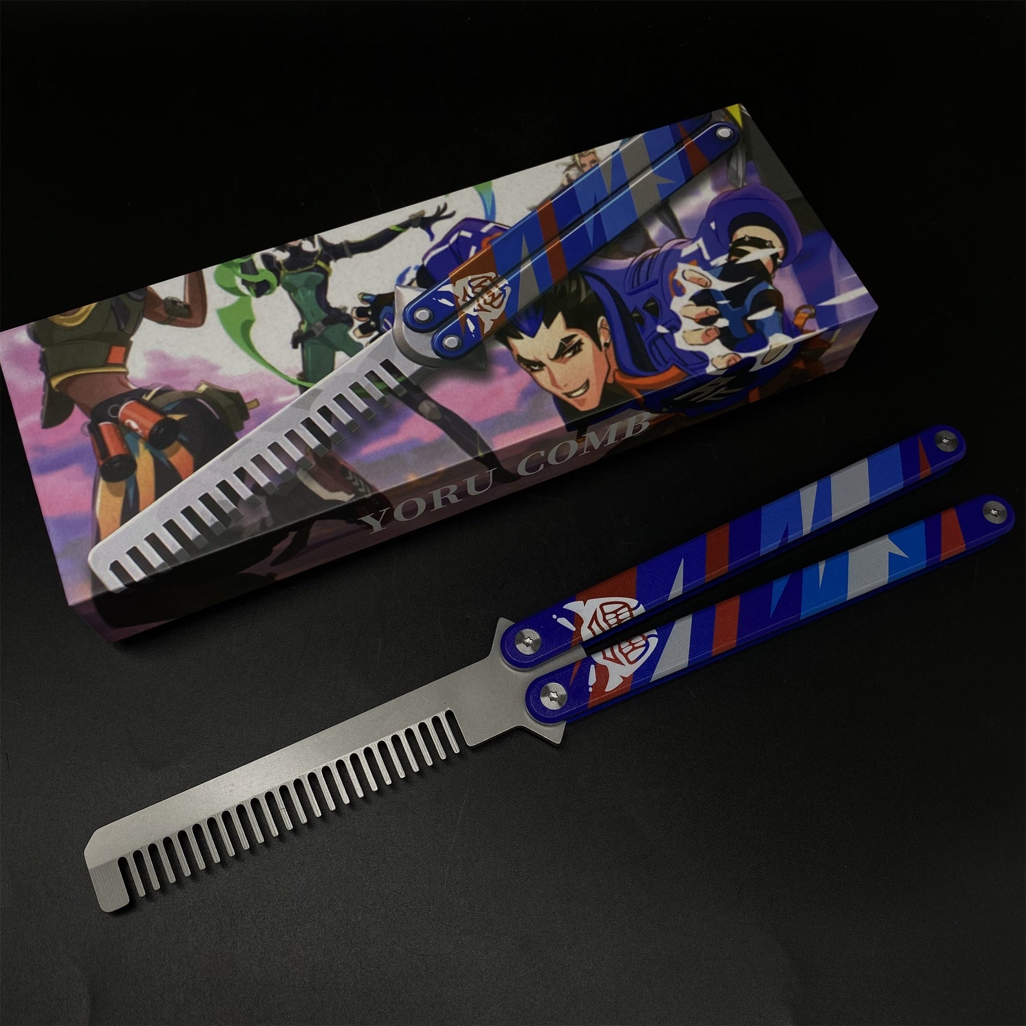 Best Quality Game Butterfly Knife IRL Game Balisong For Collection CNC Yoru Comb - Tophatter Daily Deals