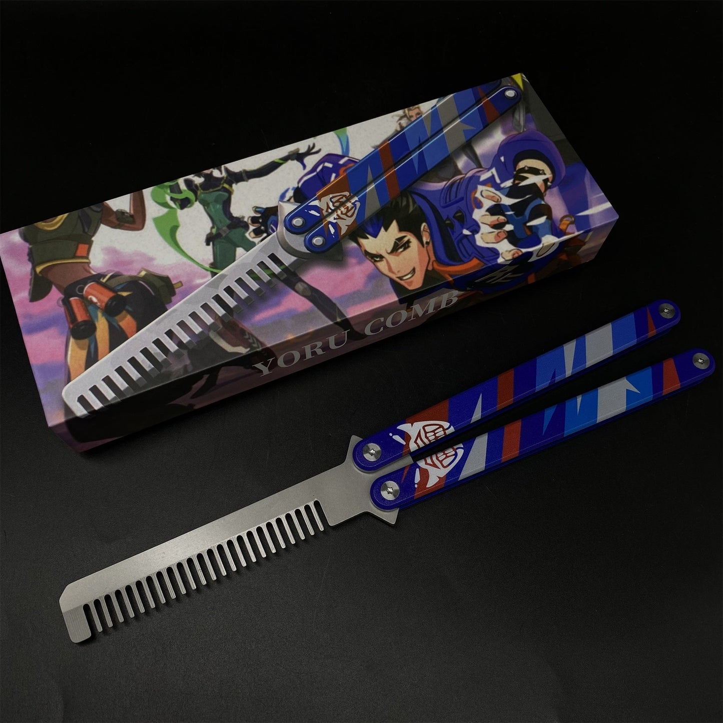 Best Quality Game Butterfly Knife IRL Game Balisong For Collection CNC Yoru Comb - Tophatter Daily Deals