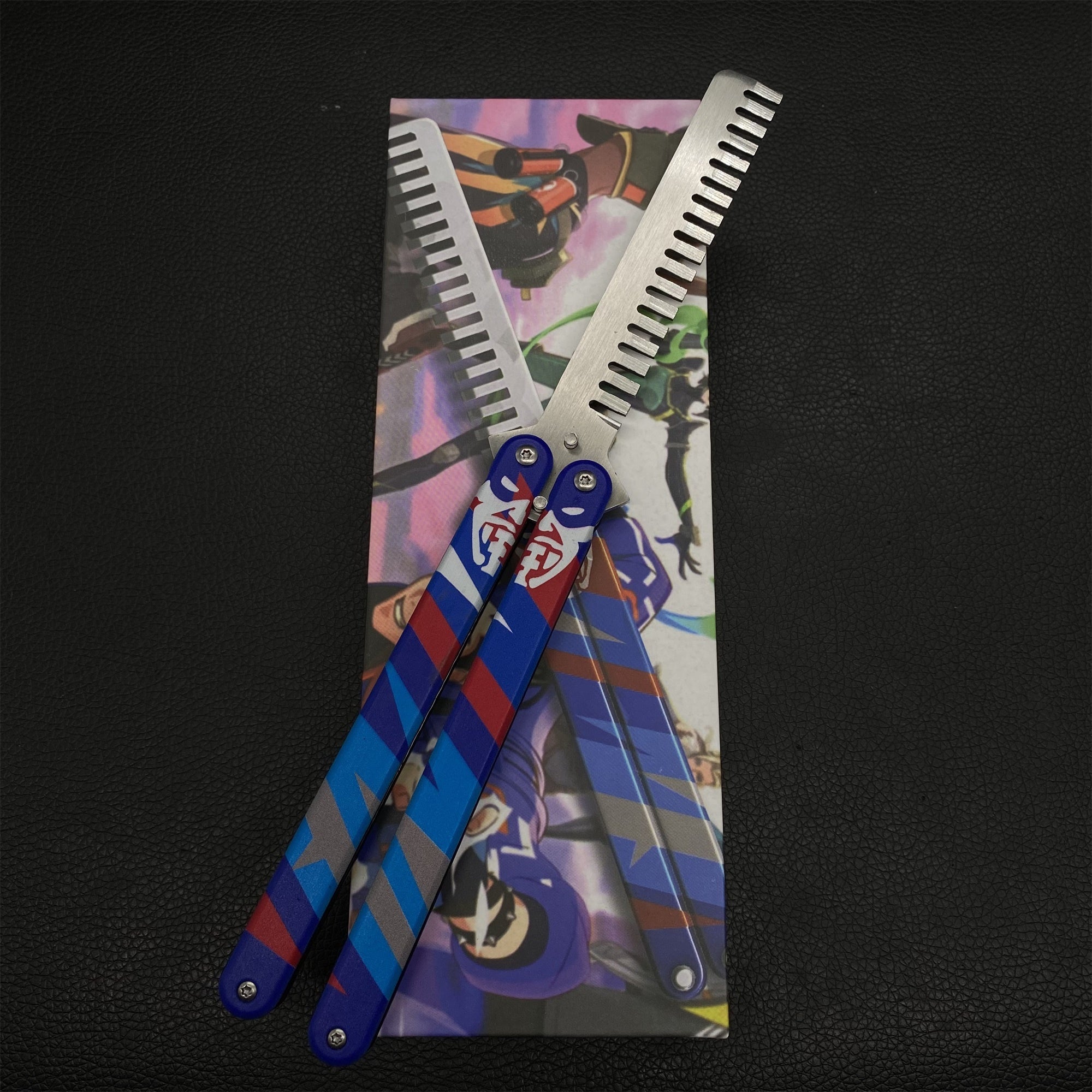 Blunt Blade Stainless Steel Yoru Comb Balisong Butterfly Trainer - Tophatter Daily Deals