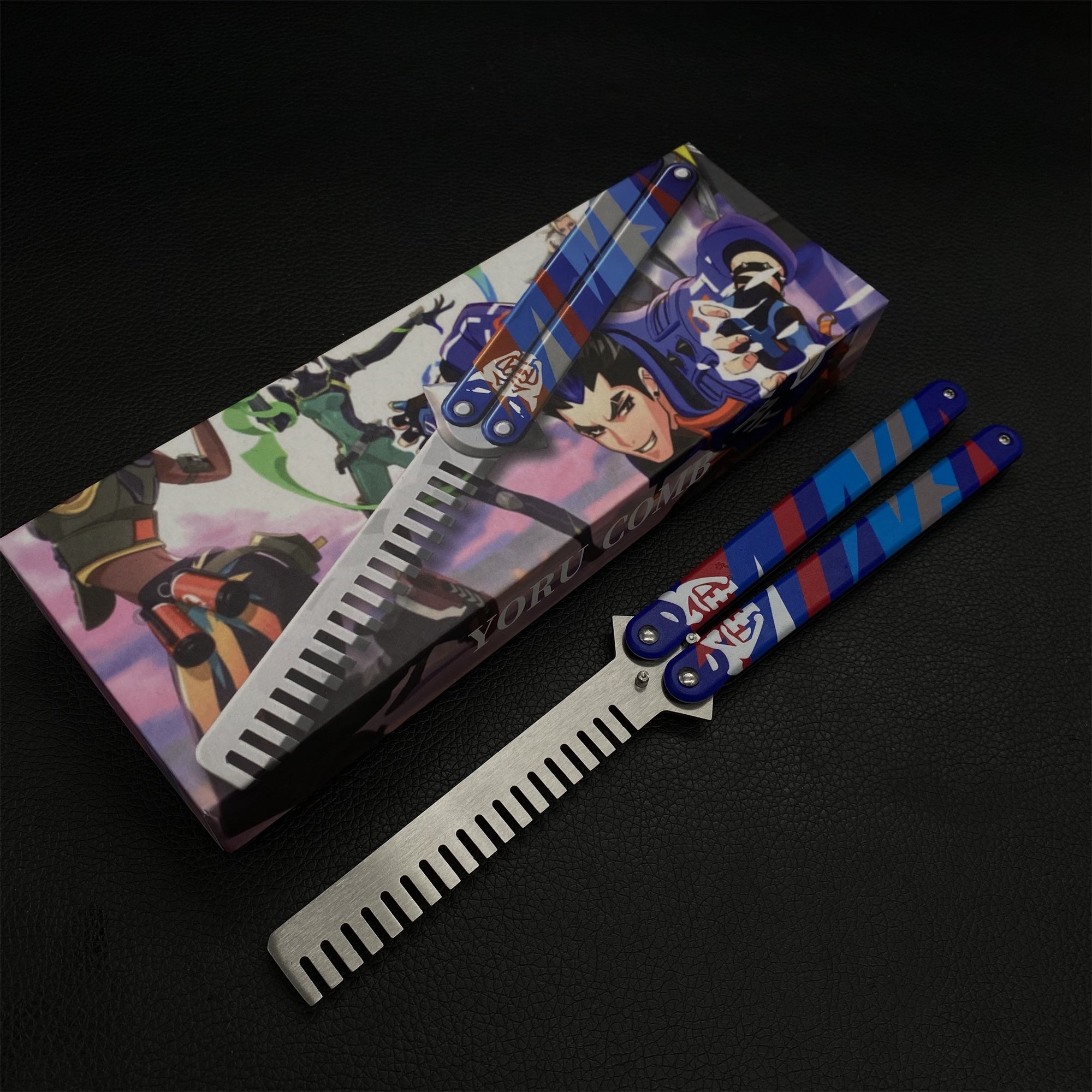 Blunt Blade Stainless Steel Yoru Comb Balisong Butterfly Trainer Yoru Comb Only - Tophatter Daily Deals