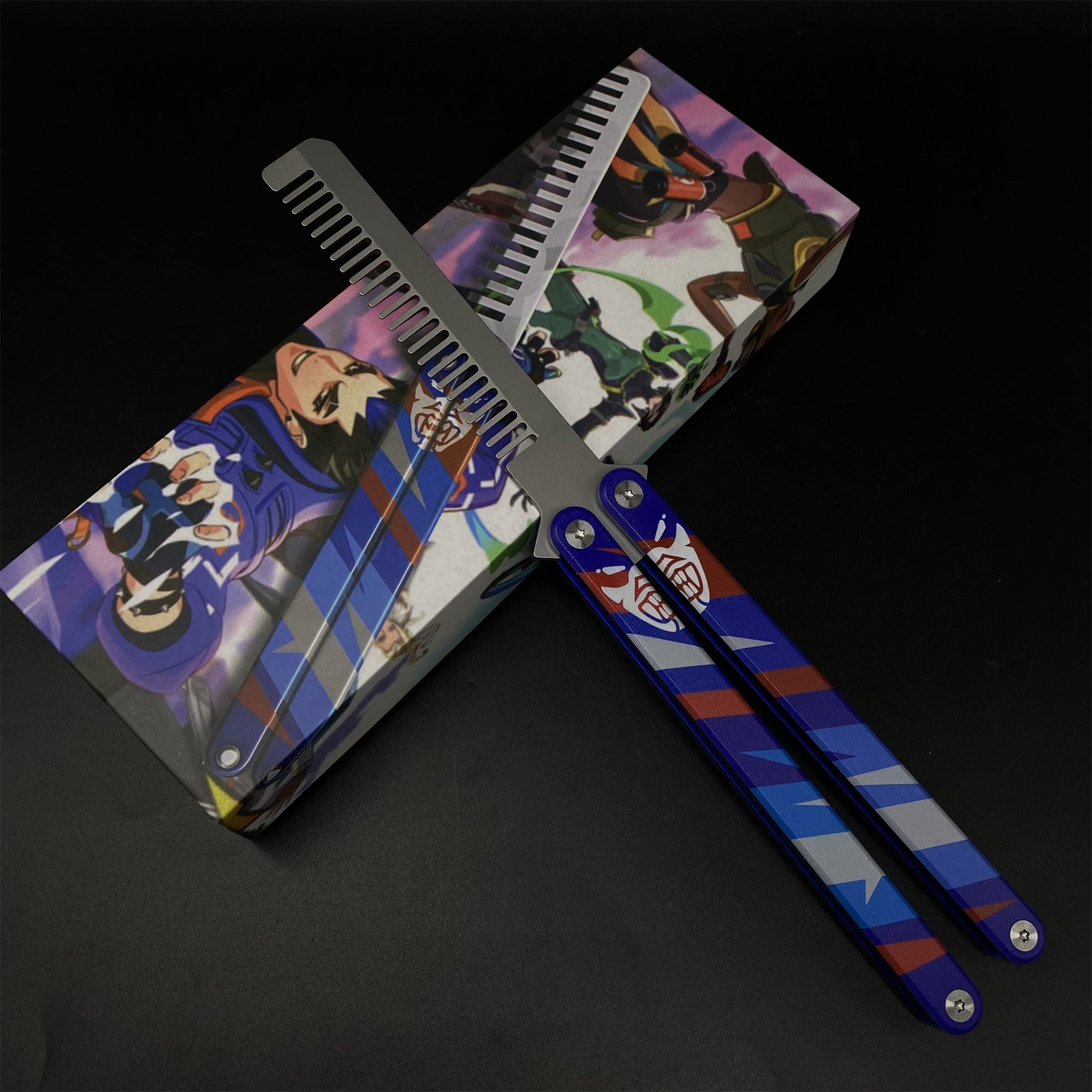 Val Game Knife Handicrafts Metal Game Skin Knife Gamer Gift Yoru Comb (CNC) - Tophatter Daily Deals