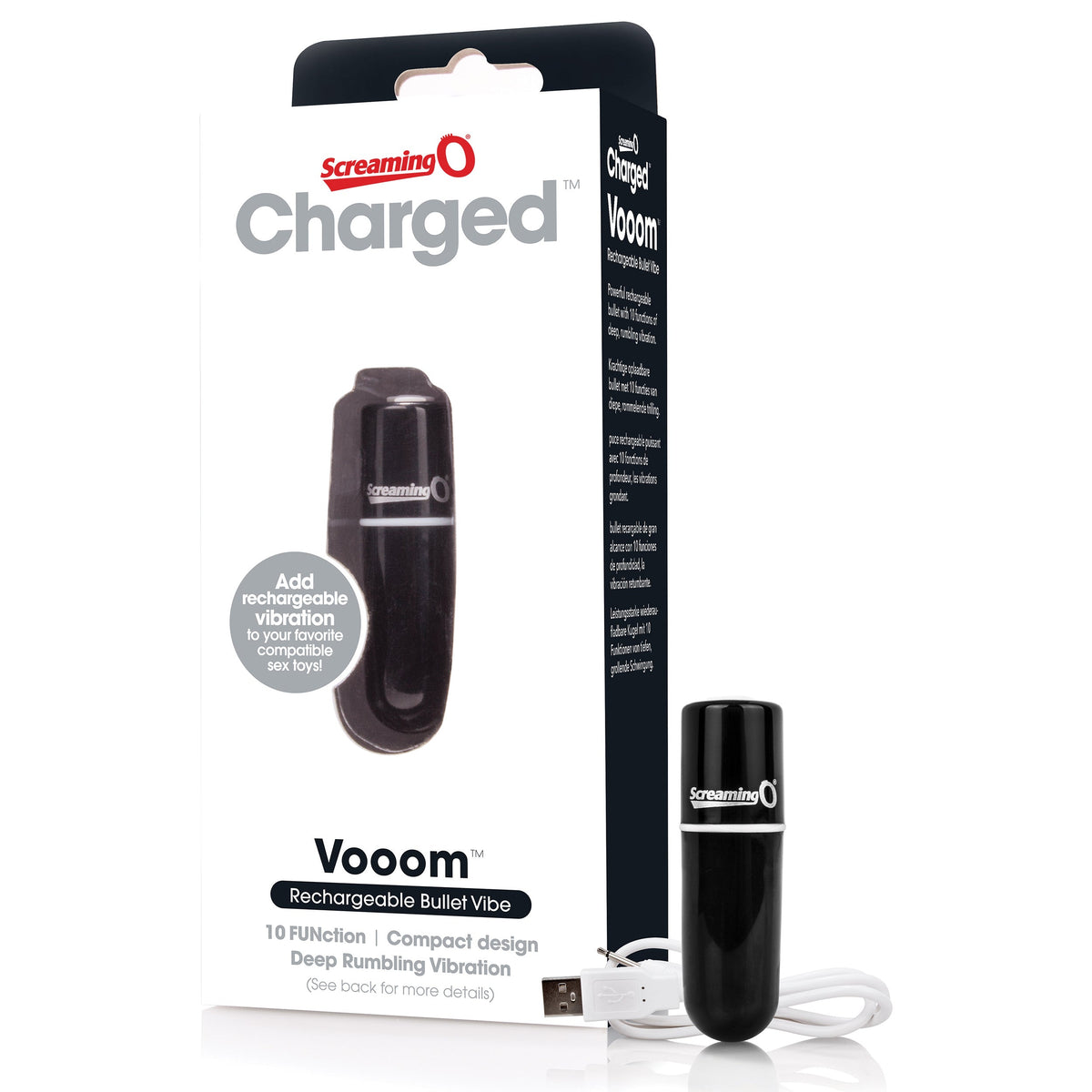 Vooom Bullet – Waterproof 10-Function Portable Bullet Vibrator > Vibrators > Mini Vibrators - Tophatter Daily Deals