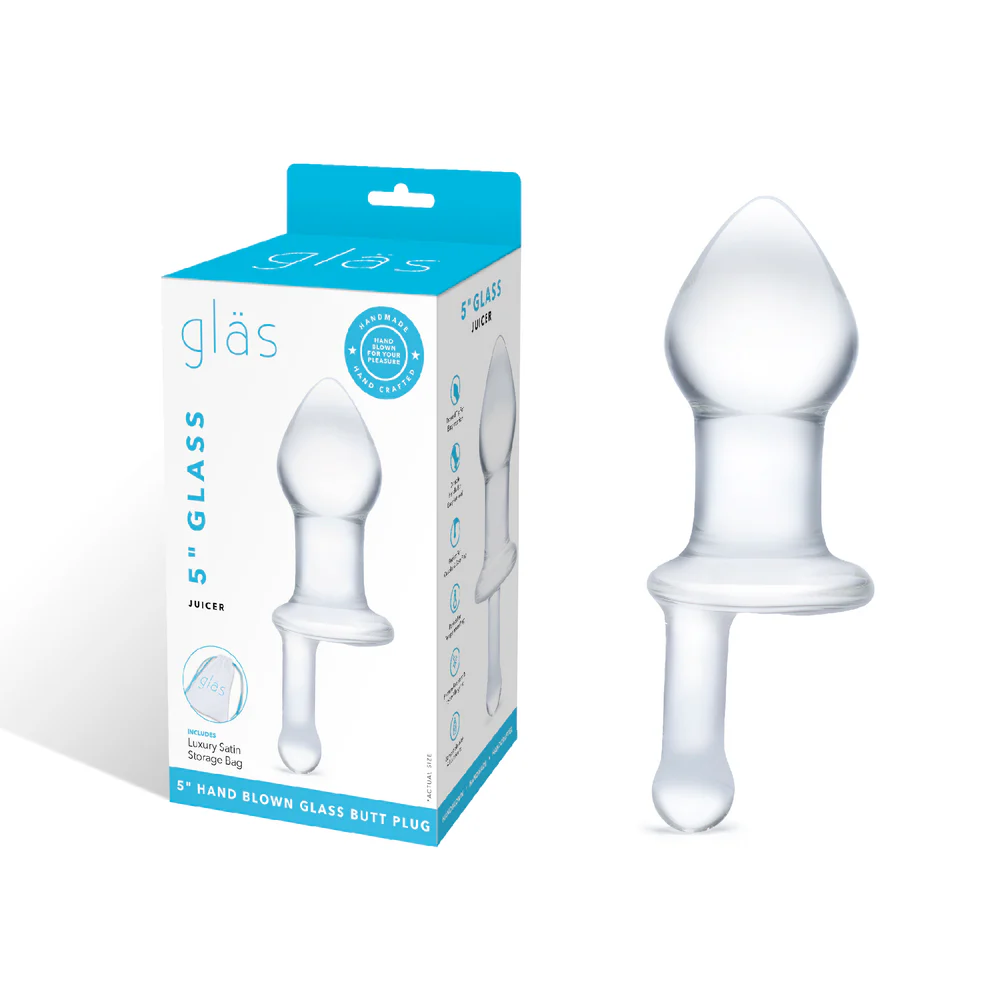 Glas 5 Inch Juicer – Handmade Fracture-Resistant Hypoallergenic Glass Dildo > Glass > Toys - Tophatter Daily Deals