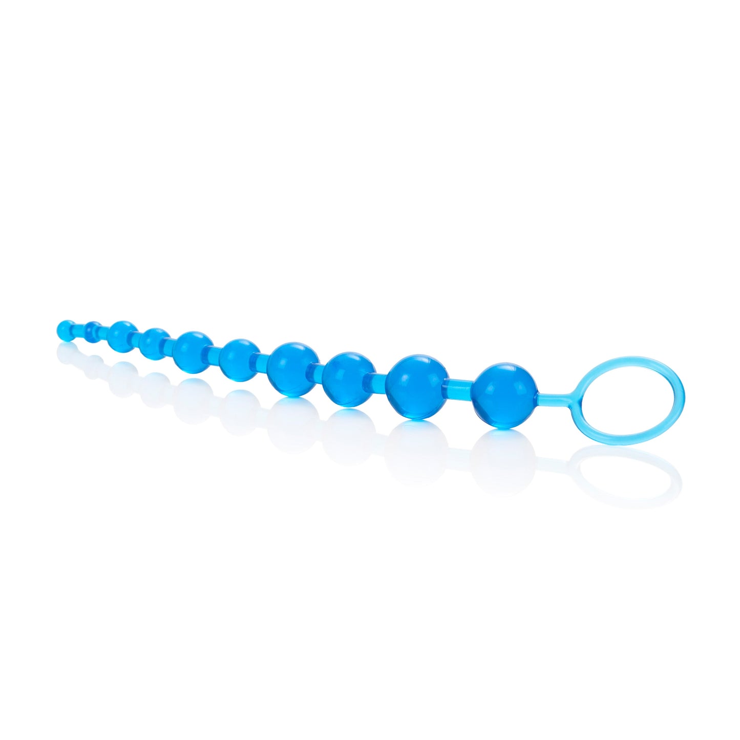 X-10 Blue Graduated Anal Beads with 10 Pliable Jelly Balls and Easy Retrieval Loop > Anal Range > Anal Beads - Tophatter Daily Deals