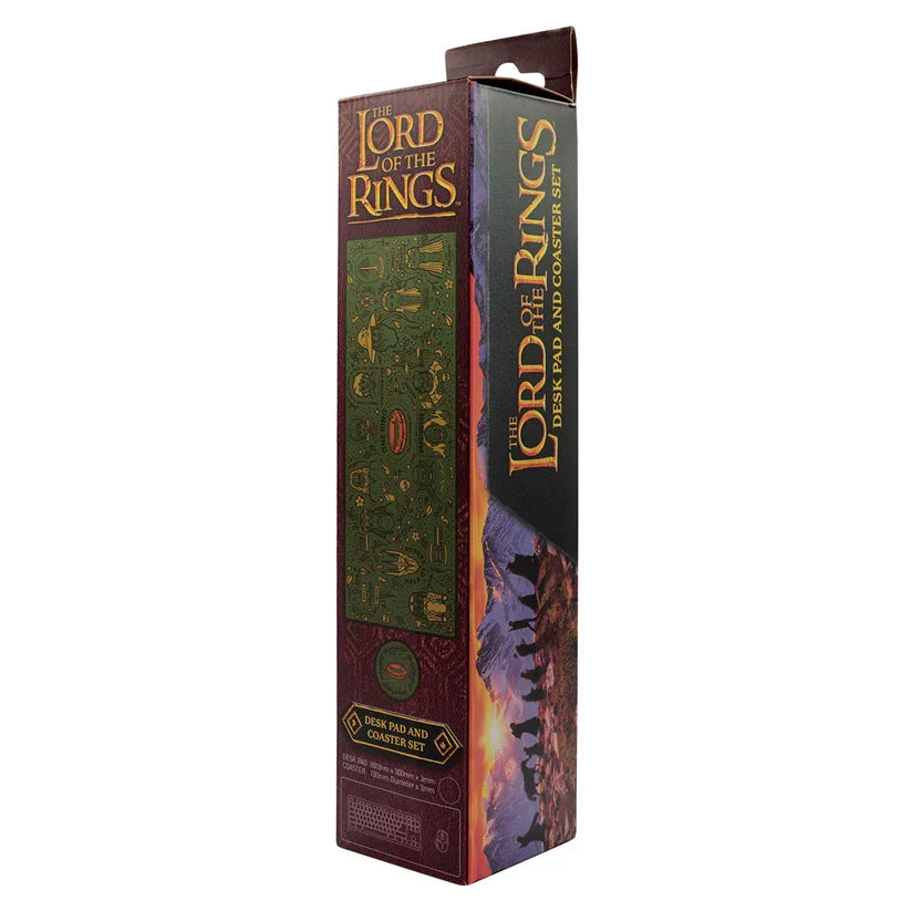 The Lord of the Rings - XL Mouse Mat & Coaster Set Desk Mat - Tophatter Daily Deals