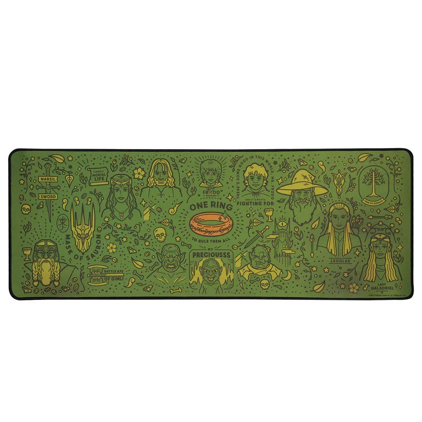 The Lord of the Rings - XL Mouse Mat & Coaster Set Desk Mat - Tophatter Daily Deals