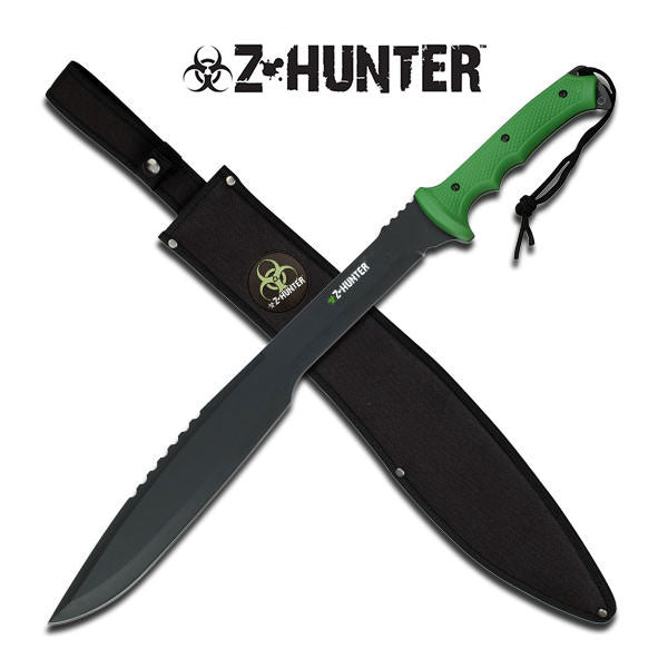 Zombie Hunter Combat Survival Machete Knife 25 Inch Overall - TOPHATTER'S ARMORY DEALS Collectible Weapons - Tophatter Daily Deals