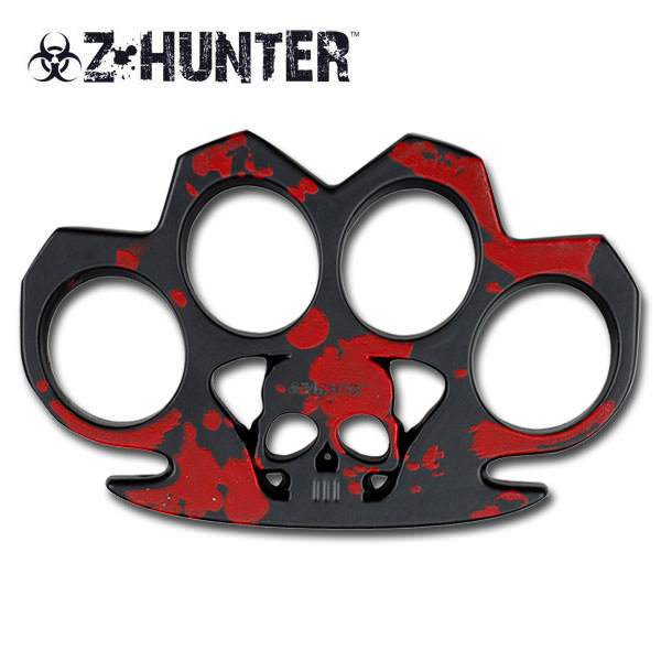 Z-Hunter Skull Metal Knuckle Duster Belt Buckle Paper Weight - Tophatter's Army Products & Self Defense Collectible Weapons - Tophatter Daily Deals