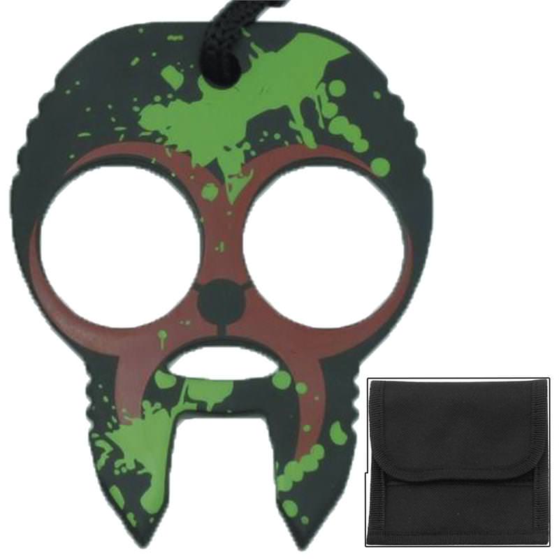 Zombie Clobbering Skull 2 Finger Self Defense Knuckles Brown Collectible Weapons - Tophatter Daily Deals