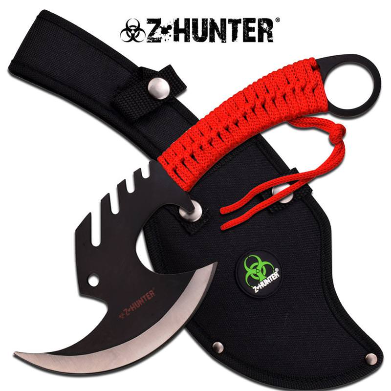 Full Tang Zombie Killer Skullsplitter Tactical Throwing Axe Hatchet - Tophatter's Guns'N'Weapons Store Collectible Weapons - Tophatter Daily Deals