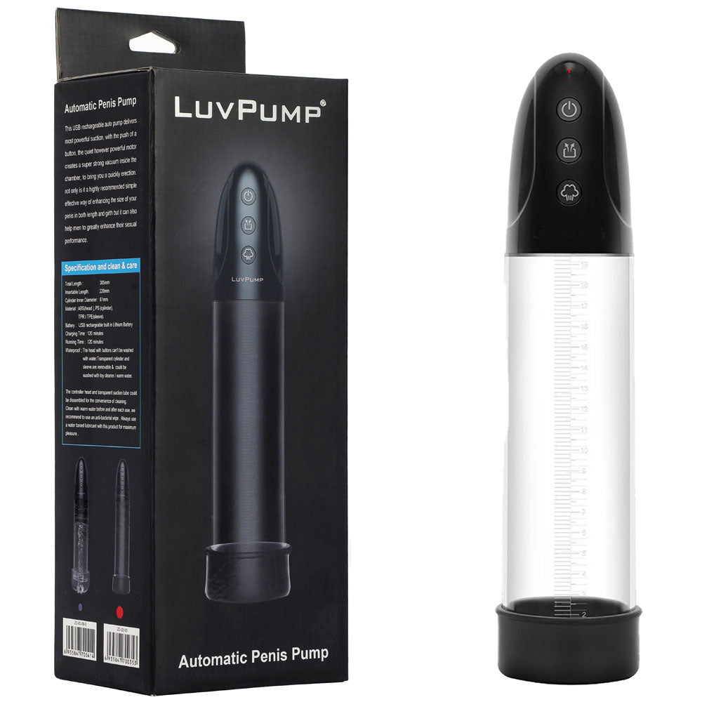 LuvPump Automatic Penis Pump – USB Rechargeable Penis Pump > Pumps > Penis Pumps Electric - Tophatter Daily Deals