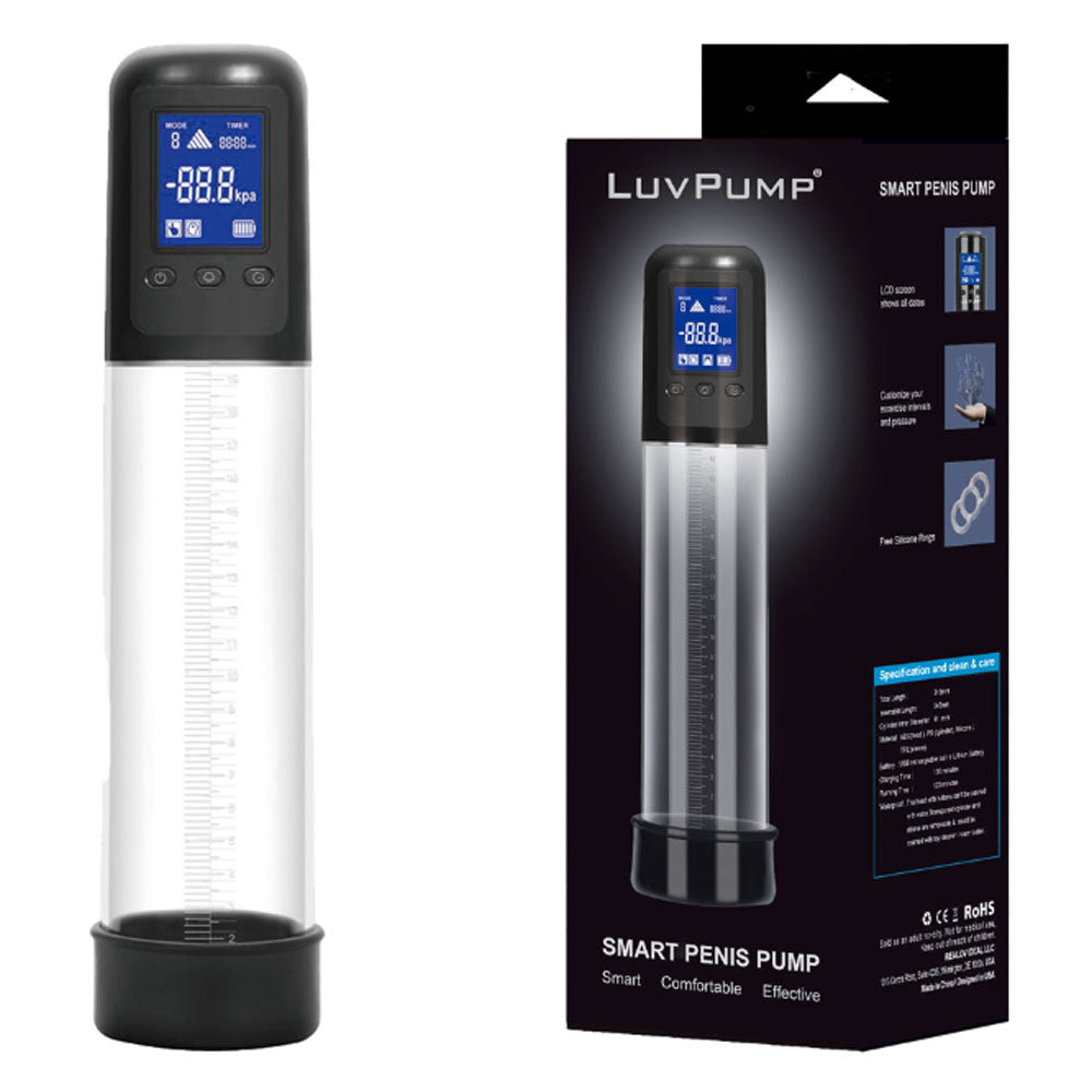 LuvPump Smart – USB Rechargeable Automatic Penis Pump with LCD Display > Pumps > Penis Pumps Electric - Tophatter Daily Deals