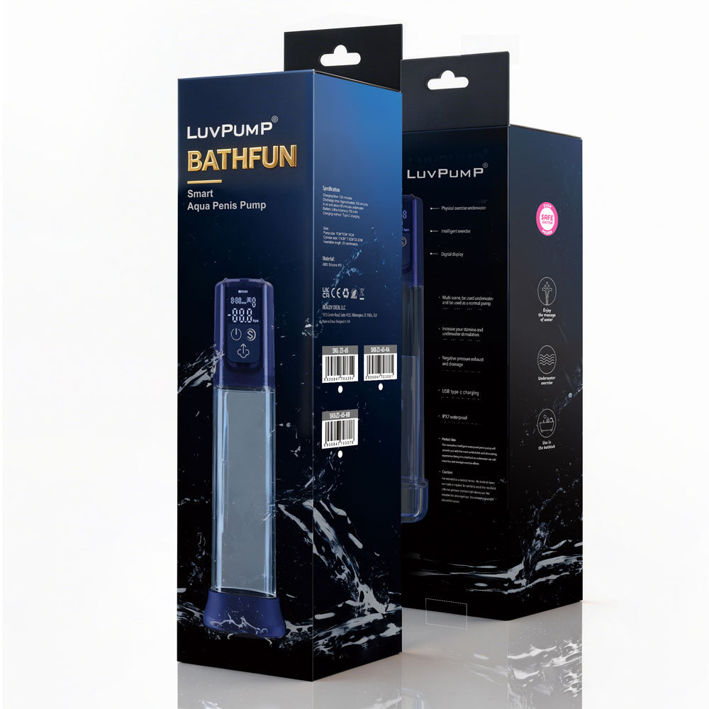 LuvPump Bathfun Smart Aqua – Waterproof USB-C Rechargeable Penis Pump > Pumps > Penis Pumps Electric - Tophatter Daily Deals