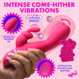 Come Hither Silicone Rabbit Vibrator – Dual Motor Stimulation Rabbit Vibrator > Vibrators > Ladies > Rabbit - Tophatter Daily Deals