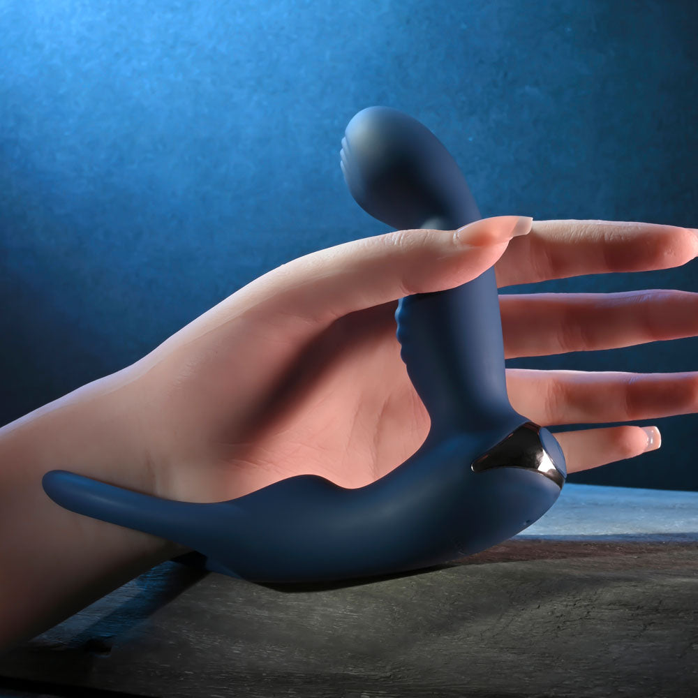 Zero Tolerance By All Means – USB Rechargeable Remote-Controlled 13.4 cm Prostate Massager with Cock Ring > Anal Range > Prostate Plugs - Tophatter Daily Deals