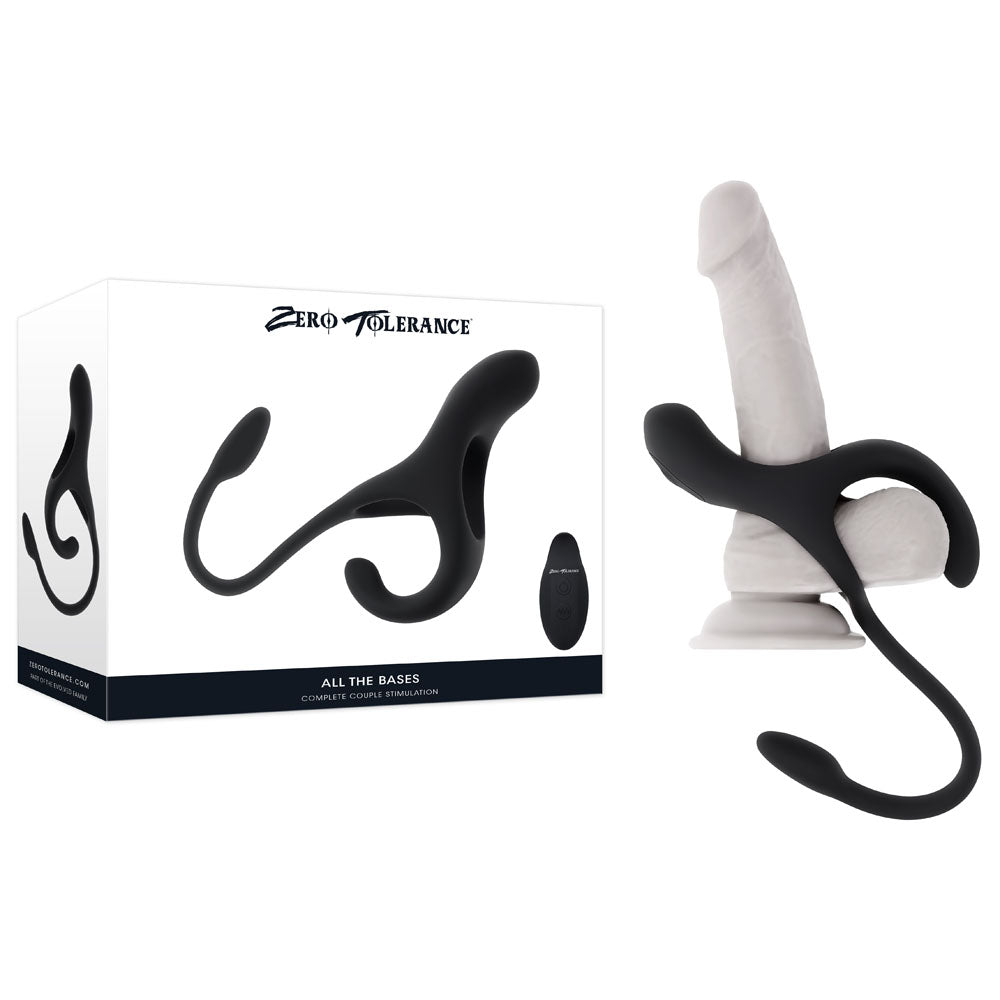 Zero Tolerance All The Bases – USB Rechargeable Remote-Controlled Vibrating Cock Ring > Cock Ring > Vibrating - Tophatter Daily Deals