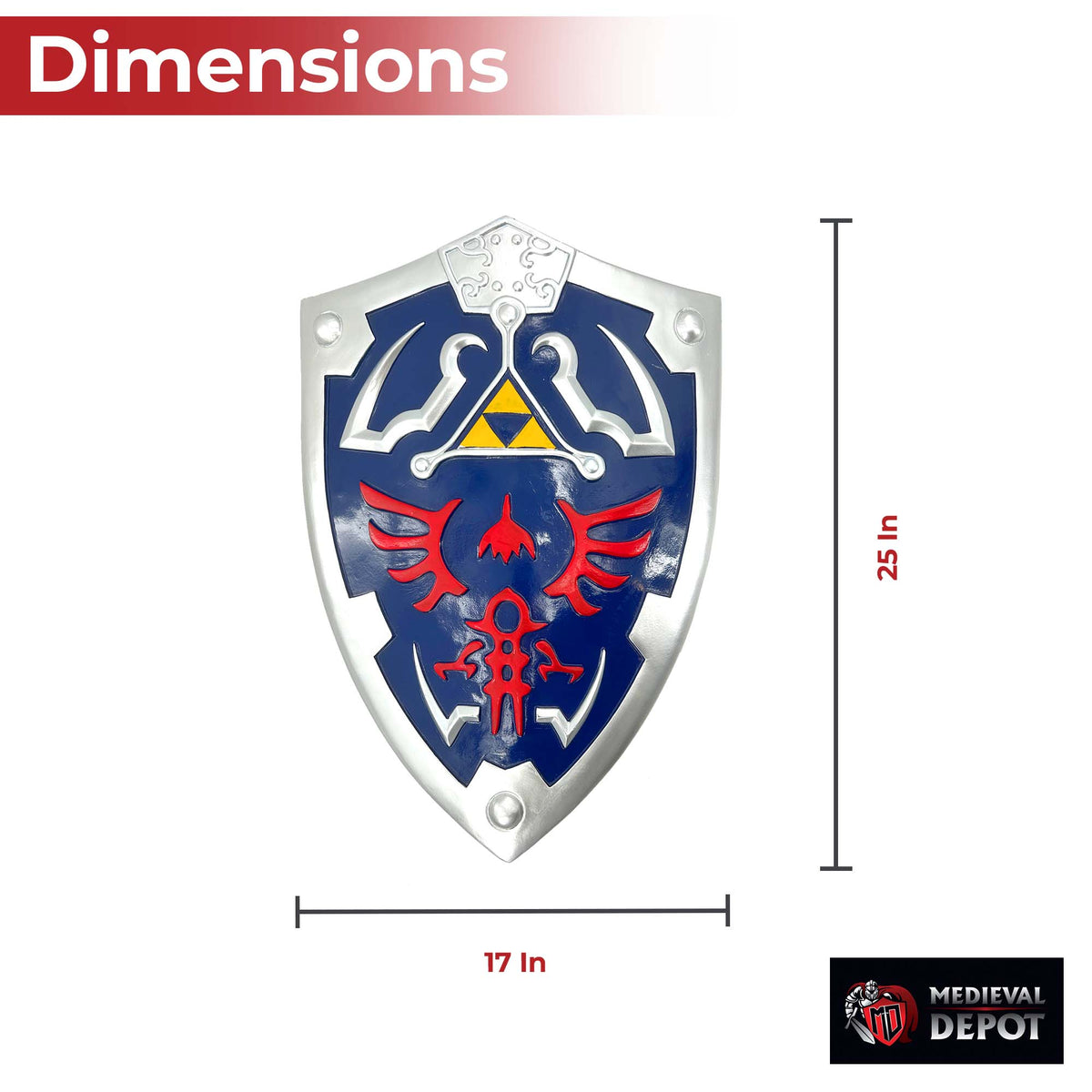 Zelda Hylian Link Triforce Shield swords - Tophatter Daily Deals