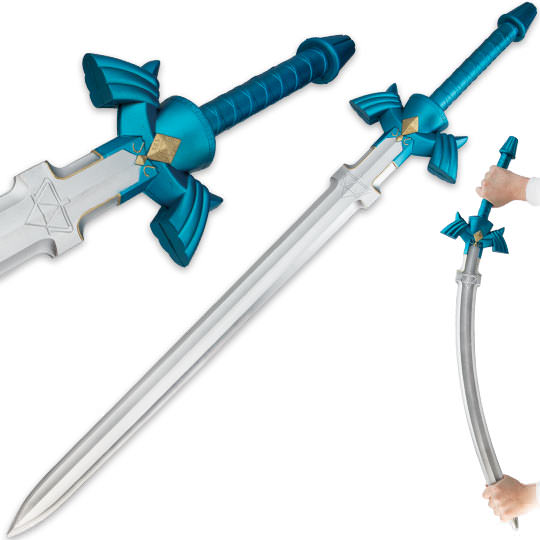 Zelda Master Sword Replica Foam Cosplay LARP Full Size - Tophatter's Army Products & Self Defense Collectible Weapons - Tophatter Daily Deals