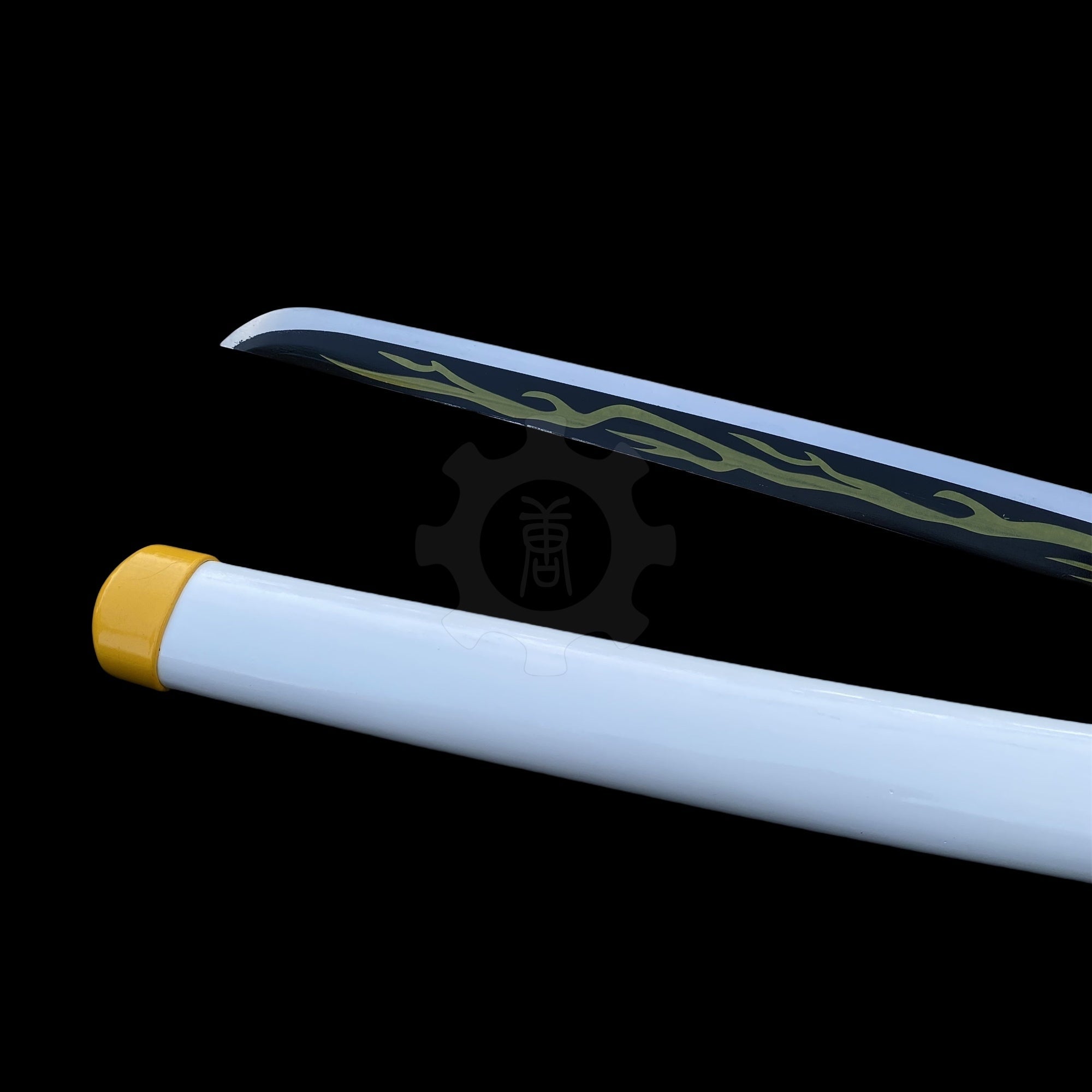 Zenitsu Nichirin Sword Katana Carbon Steel 1045 Version - Tophatter Daily Deals