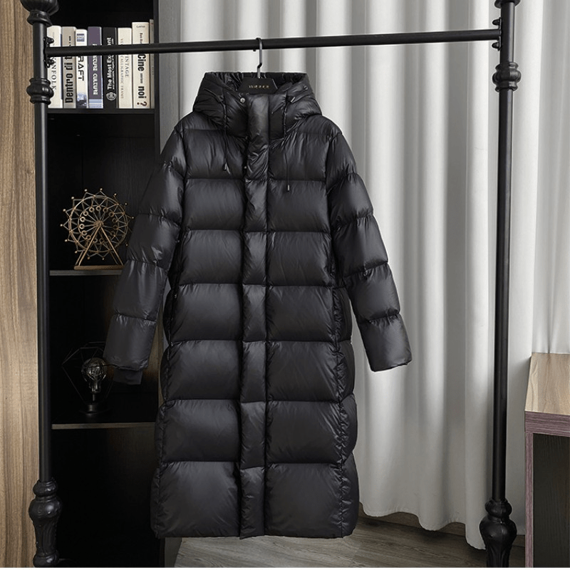 Warm Women’s Down Coat - Long Quilted, Winter Ready - Tophatter Daily Deals