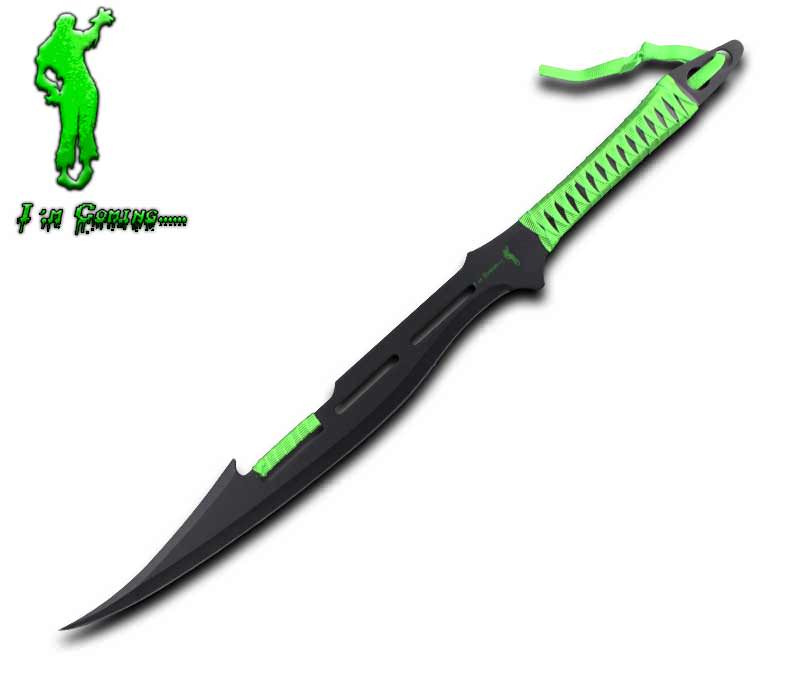 Zombie Killer Apocalyptic Decapitator Sword - I'm Coming.... - Tophatter's Guns'N'Weapons Store Collectible Weapons - Tophatter Daily Deals