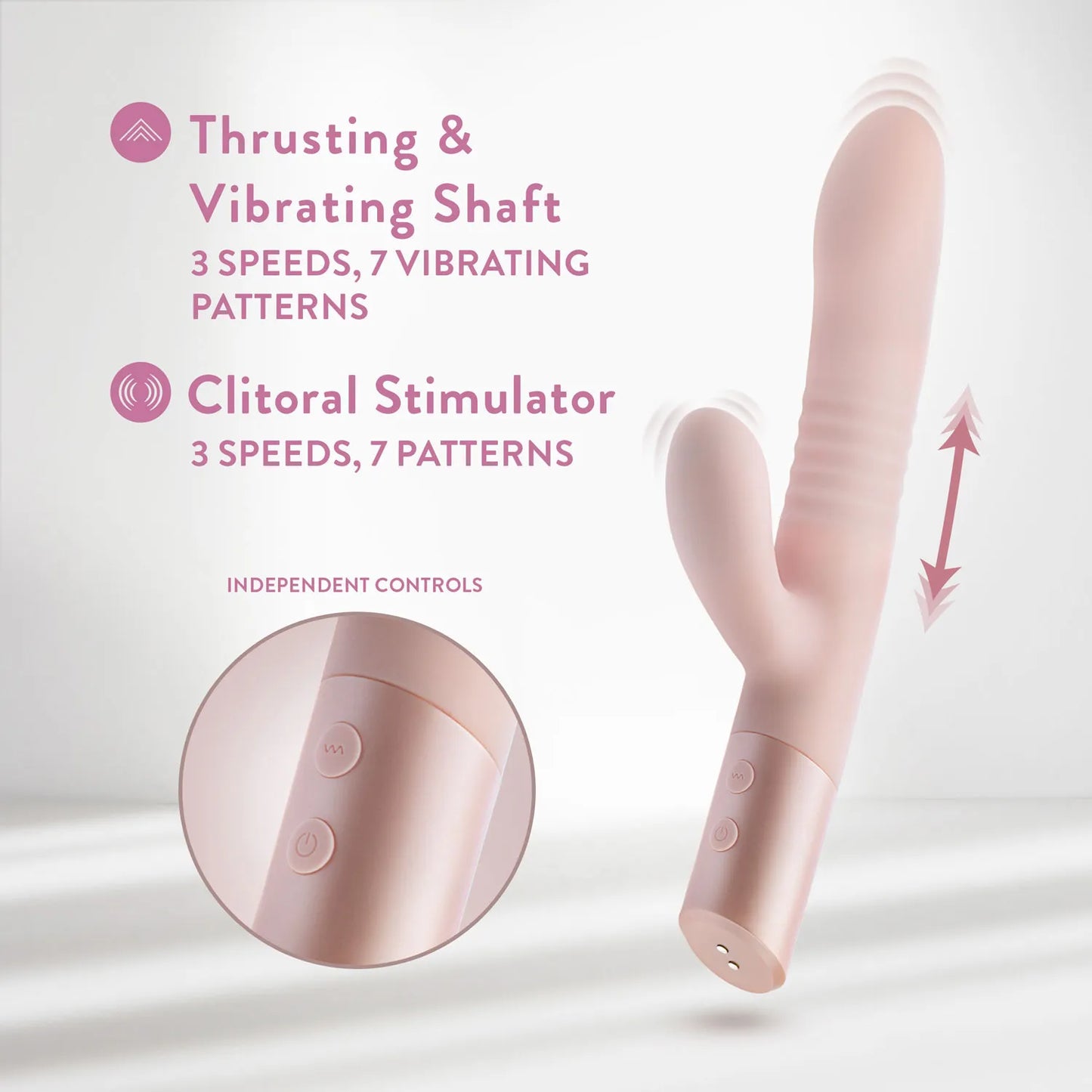 Blush Fraya (Pink) – Rabbit Vibrator 5.25 Inch Insertable > Vibrators > Ladies > Rabbit - Tophatter Daily Deals