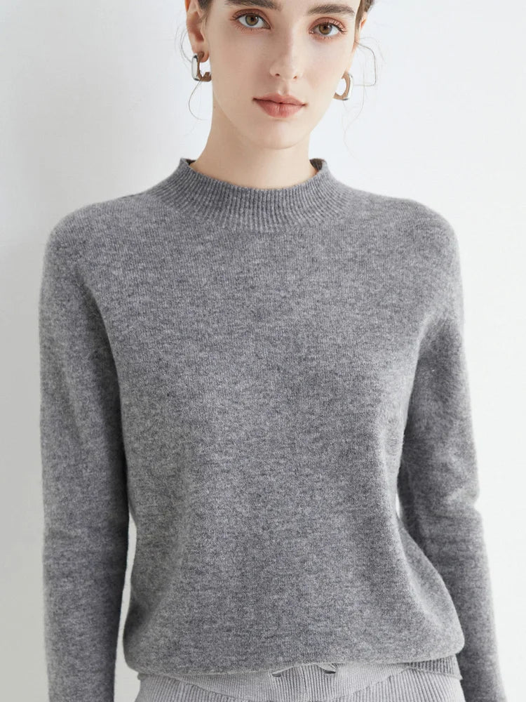 Soft Classic Women’s Pullover - Mock Neck, Wool, Work - Tophatter Daily Deals