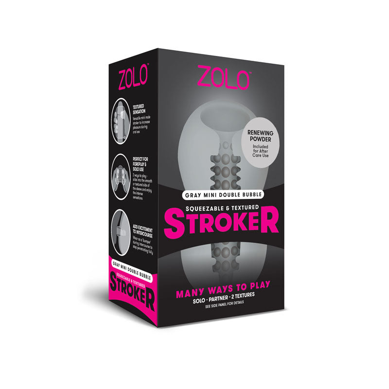 Zolo Mini Stroker (Grey) – Compact Adjustable Stroker > Sex Toys For Men > Masturbators > Manual - Tophatter Daily Deals