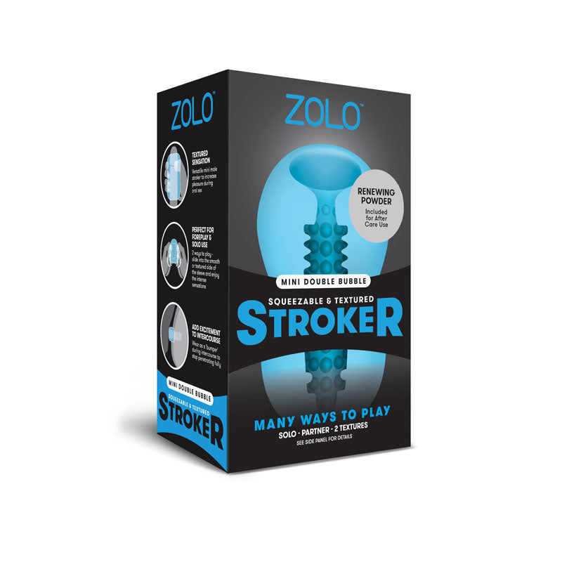 Zolo Mini Stroker (Blue) – Compact Male Masturbator > Sex Toys For Men > Masturbators > Manual - Tophatter Daily Deals
