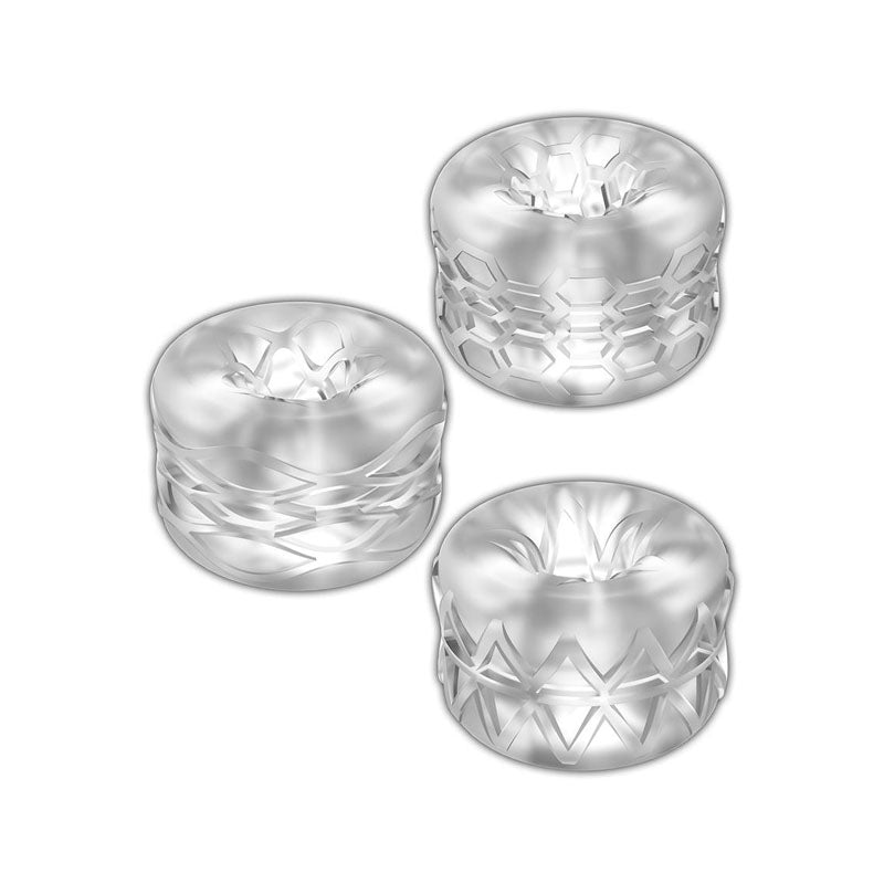 Zolo Bumperz 3 Piece Set – Textured Strokers > Sex Toys For Men > Masturbators > Manual - Tophatter Daily Deals