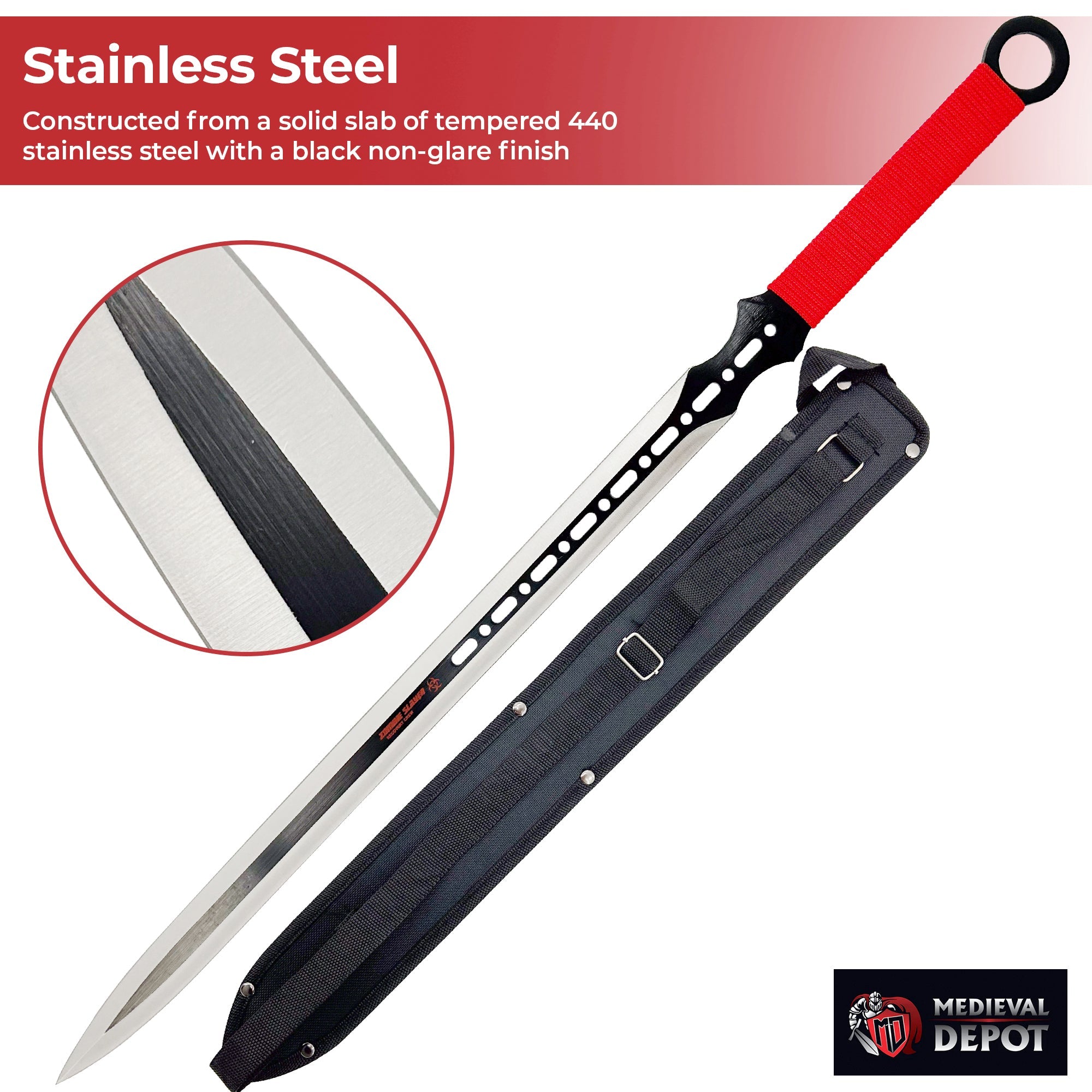 Zombie Slayer Recovery Crew Ninja Sword Throwing Knife Set swords - Tophatter Daily Deals